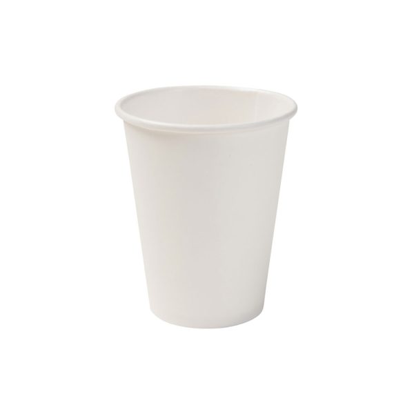 Λευκό χάρτινο ποτήρι - 100ml (8oz) - Βιοδιασπώμενο